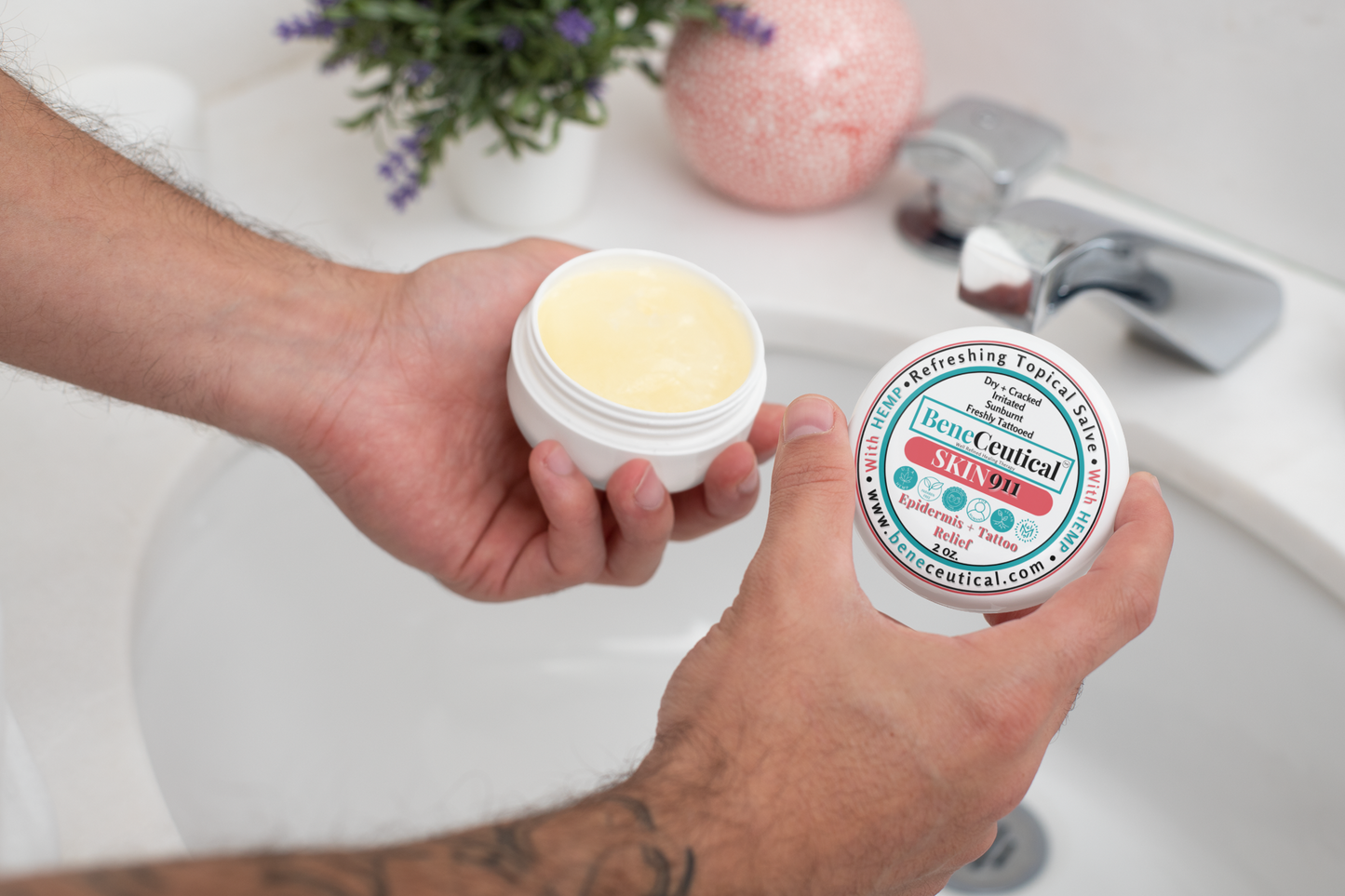 Skin 911 2oz With Hemp Epidermis Topical Salve Dry Cracked Irritated Sunburn