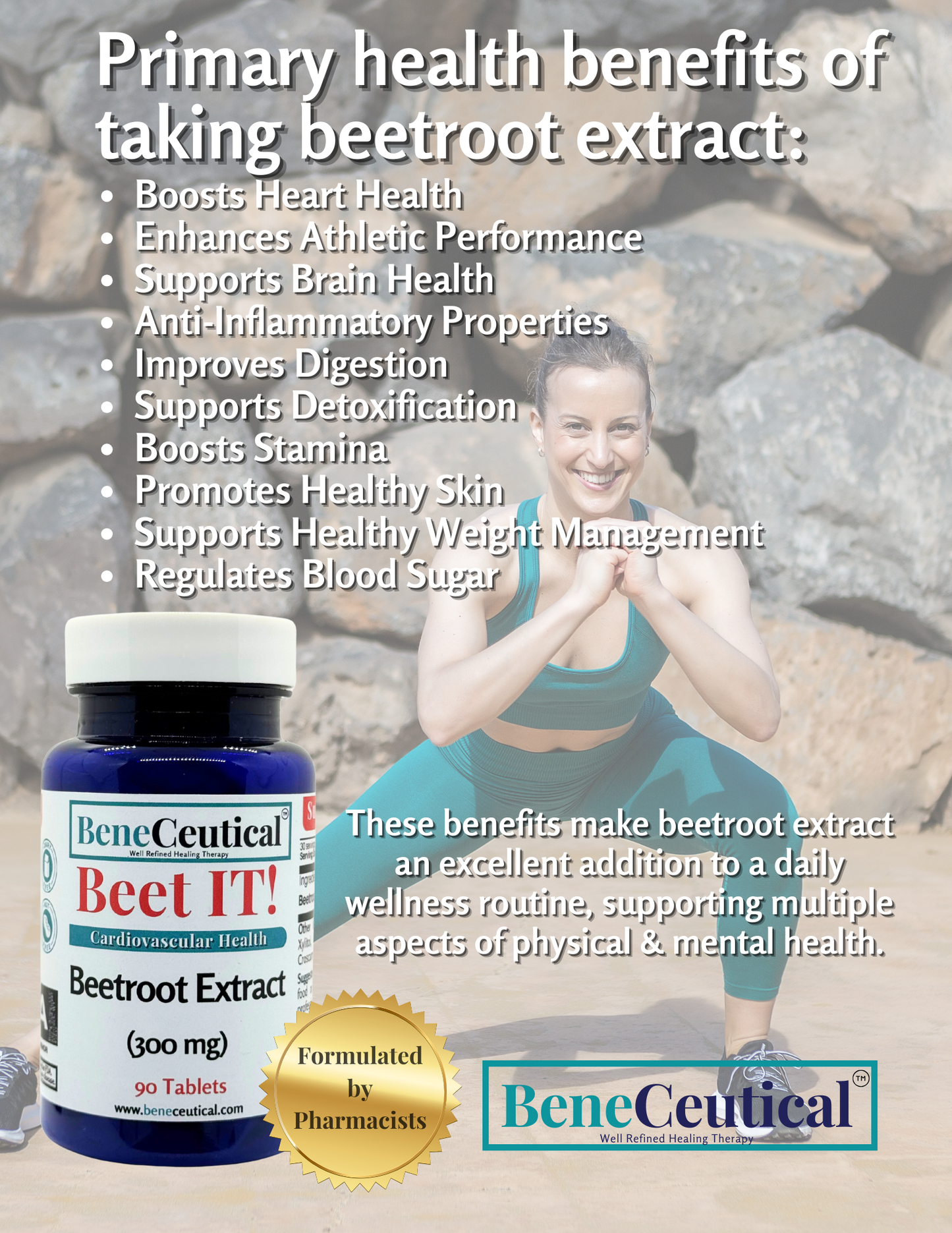 Beet IT! Beetroot Heart Cardiovascular Circulation Blood Oxygen Stamina Endurance Support Dietary Supplement