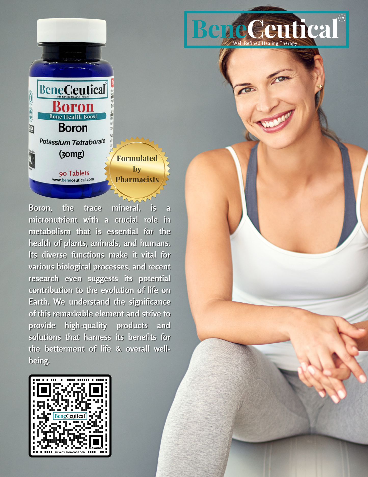 Boron Bone Health Boost Healthy Bones Osteoporosis Inflammation Flexibility Aging Joints Skeletal System Support Dietary Supplement