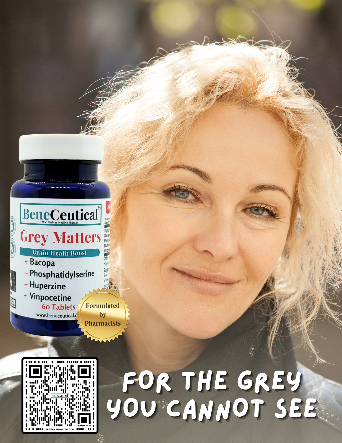 Grey Matters Brain Health Boost Grey Matters Brain Health Boost Memory Brain Fatigue Long-Term Brain Support Dietary Supplement