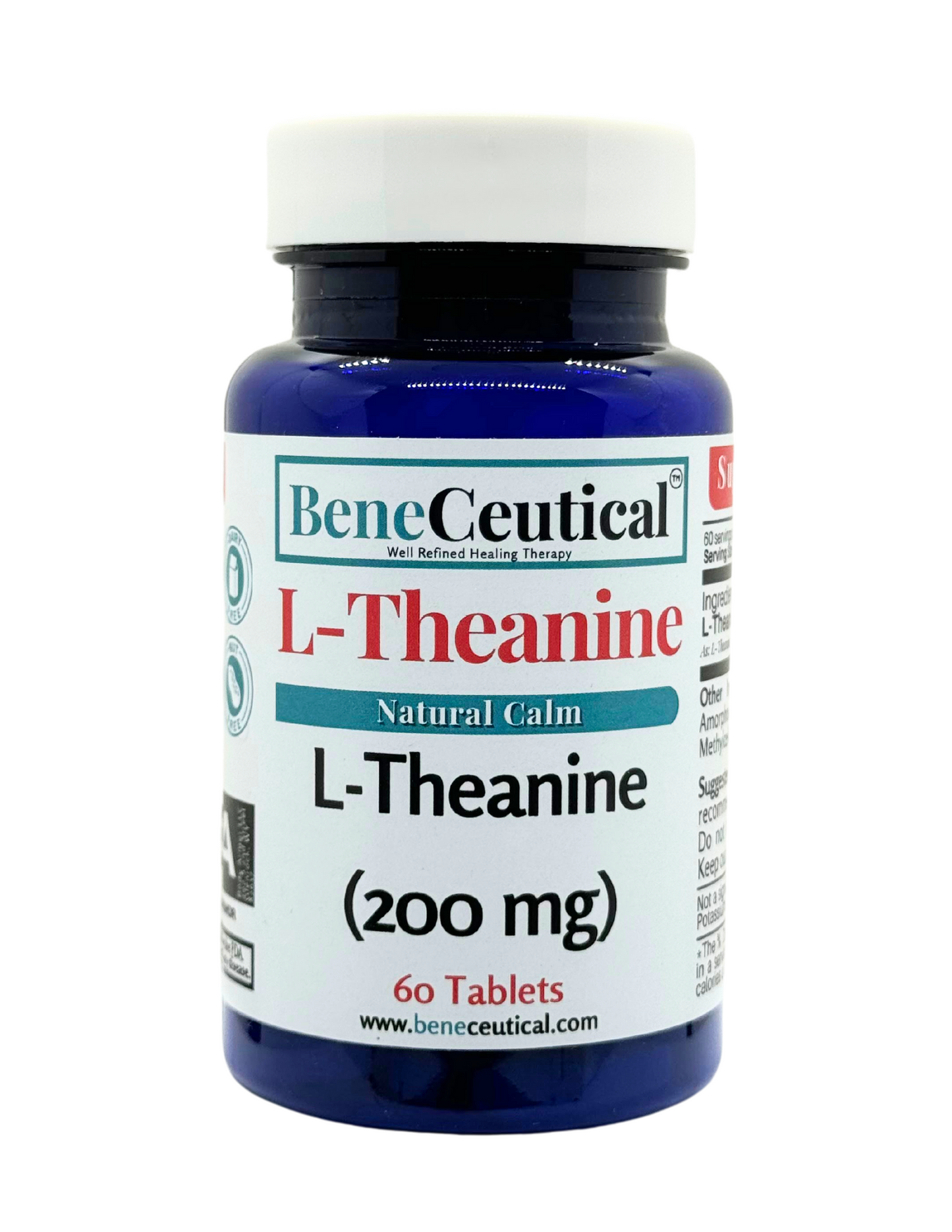 L-Theanine Natural Calm Sleep Relaxation Non-Drowsy Focus Cognition Support Dietary Supplement