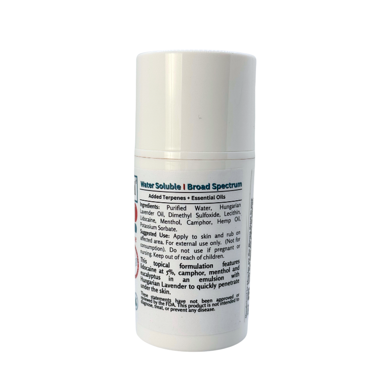 Recovery 2 oz With Hemp Full Spectrum Topical Pain Cream Extract Pain Relief Muscle Soreness Post-Workout Deep Penetration