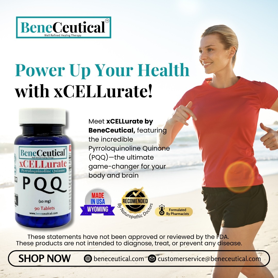 xCELLurate PQQ Cellular Energy, Endurance, Aging Health & Oxidative Stress Support